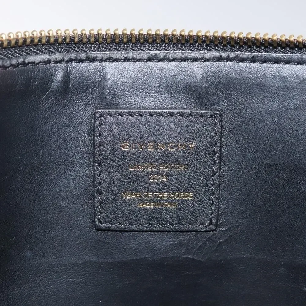 Givenchy Leather Star Clutch Bag Red